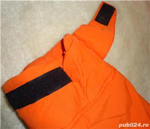 Pufoaica matlasata orange dama gluga detasabila palton matlasat lung geaca femei - imagine 4