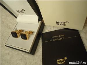 Butoni aurii camasa barbati aliaj inoxidabil silicon negru 100 ani garantie special edition  - imagine 3