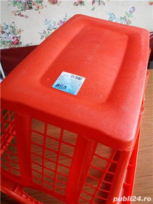 Cos NOU cu manere 45 l- 60x40x30 cm- plastic- Polonia - imagine 4