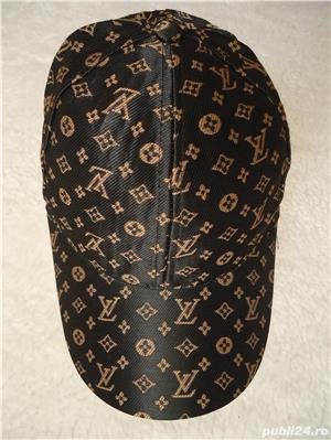 Sapca neagra unisex panza monograme LV maro masura universala sepci dama barbati dimensiune reglabil - imagine 4