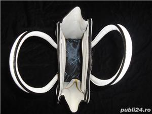 Mini geanta alba dama Celine Boston poseta femei tip sacosa casual office business eleganta - imagine 5