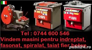 Masini indreptat si taiat fier beton
