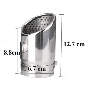 Ornamente toba esapament pentru VW Golf 7 (08.2012-), inox, argintiu, set 2 buc | Timisoara - imagine 3