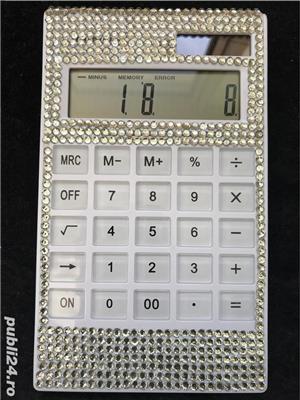 Calculator solar electronic birou office femei afaceri cristale Swarovski fete adolescente fitze - imagine 2
