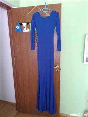 Rochita lunga albastra spatele gol S M