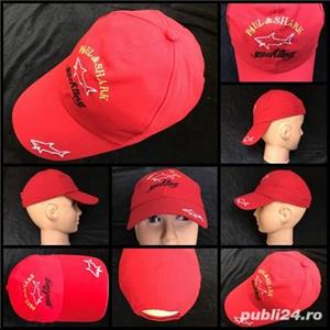 Sapca rosie dama barbati Paul & Shar k Yachting bumbac masura universala sepci unisex  - imagine 2