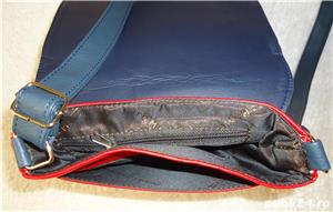 Geanta extensibila umar sold barbati piele ecologica rosie alba bleumarin borseta 4 compartimente - imagine 4
