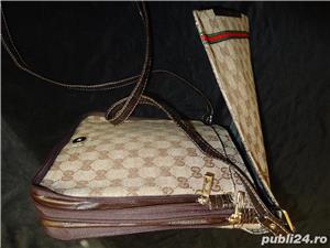 Borseta barbati 3 compartimente geanta dublu extensibila umar sold panza impermeabila bej - imagine 4