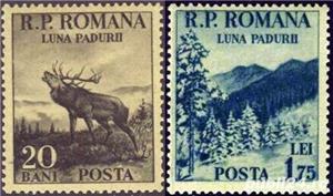 timbre 1953-1954 + timbru fiscal Ferdinand - imagine 2