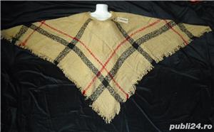 Pelerina dama poncho femei 100% lana tinuta casual office eleganta - imagine 5