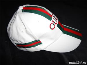 Sapca alba barbati bumbac logo rosu verde masura universala dimensiune reglabila - imagine 2