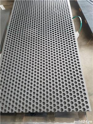 Tabla perforata otel 1x1000x2000mm R20T28 Rv20-28 perforatie rotunda 20mm pas 28mm foaie gaurita sta