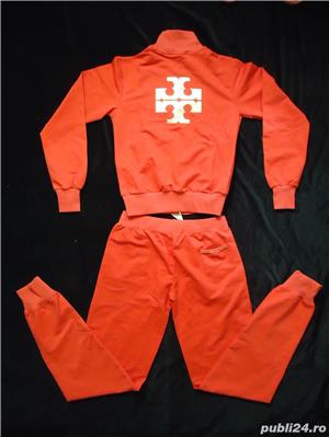 Trening L dama corai Tory Burch accesorii aurii costum sport hanorac pantalon  - imagine 2