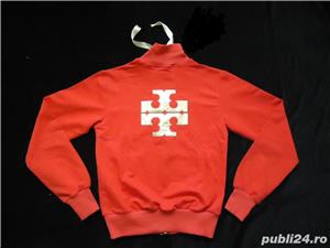 Trening L dama corai Tory Burch accesorii aurii costum sport hanorac pantalon  - imagine 4