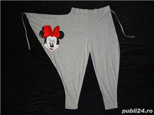 Pantalon lung dama tur lasat soricel Minnie Mouse paiete albe negre pantaloni baggy's femei - imagine 5