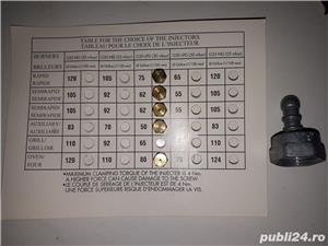 11 Duze alama calibrate (reglaj) pentru aragaz plus doua adaptoare