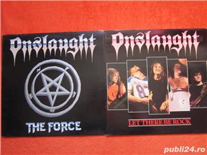 vinil Onslaught-The Force&Let There Be Rock-1st Ed.-Thrash,Heavy Metal - imagine 1