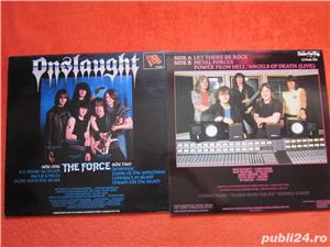 vinil Onslaught-The Force&Let There Be Rock-1st Ed.-Thrash,Heavy Metal - imagine 3