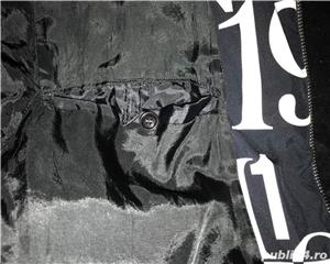 Jacheta dama cifre litere albe negre geaca scurta toamna iarna MONDI SPORT Winter Collection - imagine 3