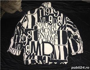 Jacheta dama cifre litere albe negre geaca scurta toamna iarna MONDI SPORT Winter Collection - imagine 4