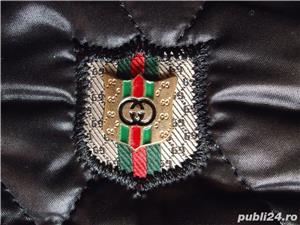 Geaca dama M neagra pana in talie gluga patrata made in Italy toamna iarna primavara - imagine 4