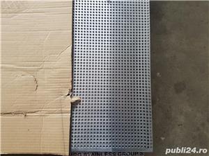 Tabla aluminiu perforata 1x1000x2000mm C5U8 Q5T8 gaurita stantata sita perforatie patrata 5mm 