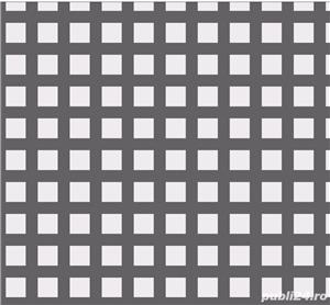 Tabla perforata perforatii patrate otel zincat DX51 1.5x1000x2000mm Q10T15 C10U15 perforatie patrata