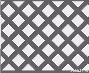 Tabla perforata otel 1x1000x2000mm C10M15 perforatii patrate 10mm dispuse diagonal gaurita  