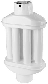 Vand Recuperator Caldura Emailat Alb / D[mm]: 130