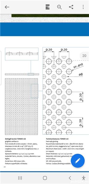 Tabla perforata antiderapanta inox 2x1000x2000mm perforatie rotunda 8mm Aderstop Heal-safe Ambutisat - imagine 5