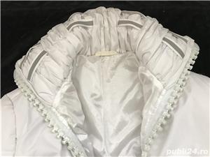 Geaca scurta pana in talie dama pufoaica fermoare supradimensionate dungi reflectorizante - imagine 4