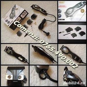 Masina profesionala cu fir ras tuns frezat 5 dimensiuni tundere ajustat parul barba mustata perciuni - imagine 2