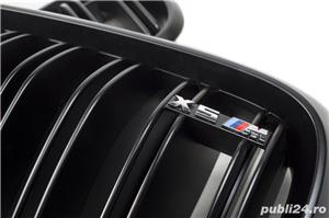 Bmw grile bmw centrale duble bmw x6 bmw x6m bmw f16 negru logo x6m - imagine 5
