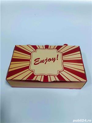 Ambalaje biodegradabile,cutii burger,langos,meniu,fastfood,prajituri