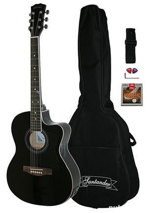 Set Chitara electro acustica Western Santander WS 55 acordor integrat