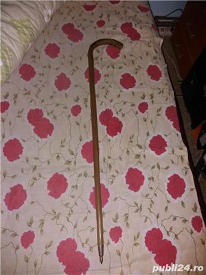 Baston bambus cu cioc metalic 