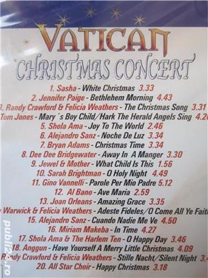 cadou rar cd sigilat Concert Vatican Christmas 2002-made UK - imagine 4
