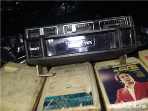 Casetofon auto antic cu 8 casete,casetofon retro de colectie cu casete originale=rare - imagine 7