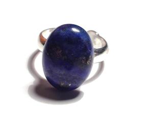 Inel reglabil din Argint 925 si Lapis lazuli oval delicat - IN338.1
