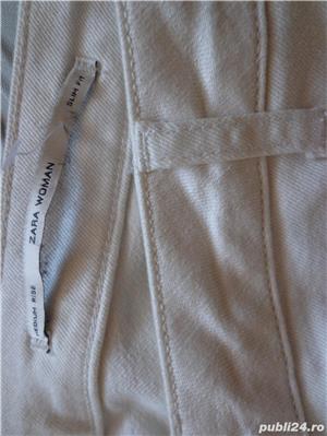 blugi albi dame Zara M - imagine 2