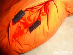 Pufoaica matlasata orange dama gluga detasabila palton matlasat lung geaca femei - imagine 6