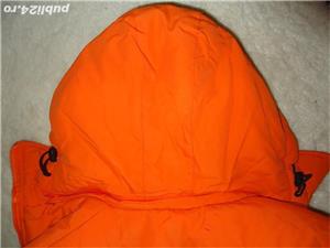 Pufoaica matlasata orange dama gluga detasabila palton matlasat lung geaca femei - imagine 3