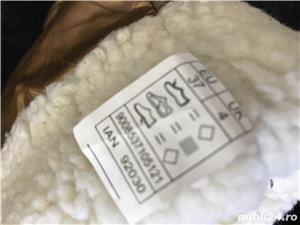 Cizme auriu patinat dama gen UGG Classic Tall imblanite material textil metalizat toamna iarna super - imagine 6