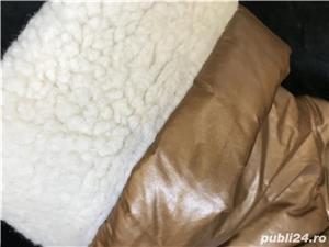 Cizme auriu patinat dama gen UGG Classic Tall imblanite material textil metalizat toamna iarna super - imagine 8