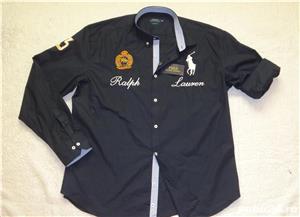 Camasa barbati alba bleumarin maneca lunga custom fit 3XL 4XL 5XL 6XL 7XL etichete brodate - imagine 2