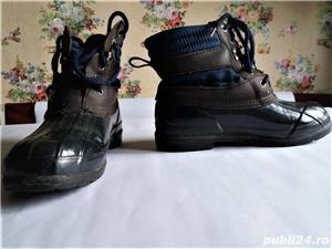 Ghete ploaie/zapada,cauciuc si piele-impermeabile-m.39-STEEL SHANK 