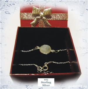 Bratara argint si link piatra semipretioasa