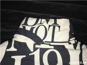 Jacheta dama cifre litere albe negre geaca scurta toamna iarna MONDI SPORT Winter Collection - imagine 7