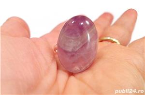 Inel reglabil din Argint 925 si Ametist