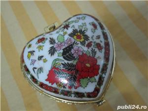 Cutiuta din ceramica pictata si glazurata de colectie-ieftina